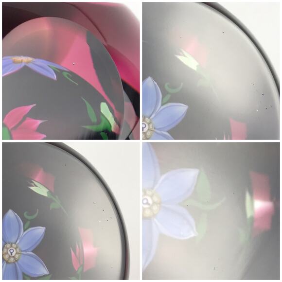 Perthshire 1980C Floral Amethyst Flash Overlay Faceted Lampwork Paperweight Cert - Picture 16 of 16